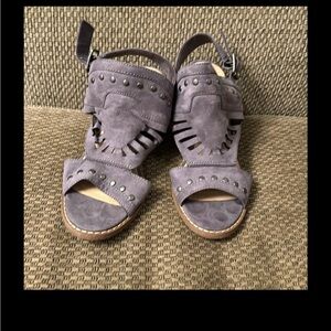 Sonoma Purple Sandals with Cut-Out Details and Block Heel